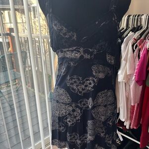 Calvin Klein Jeans Navy and White Floral Pajama Dress